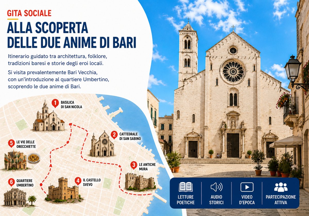 Gita sociale del convegno: alla scoperta delle due anime di Bari